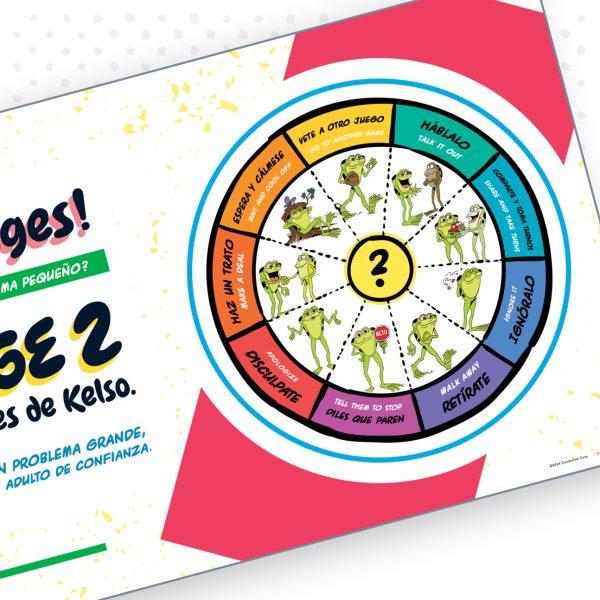 62"x40" Conflict Management, Wheel Banner for K-3, EN ESPAÑOL