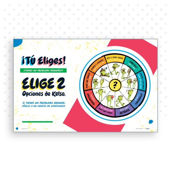 62"x40" Conflict Management, Wheel Banner for K-3, EN ESPAÑOL - Image 2