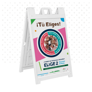 Kelso Wheel A-Frame Sign Insert, 4-5, EN ESPAÑOL