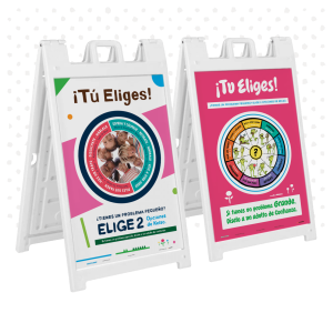 Kelso Wheel A-Frame Sign Insert Set for K-5, EN ESPAÑOL