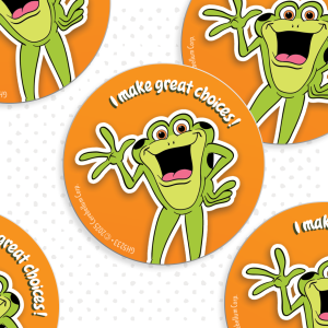 Waving Kelso Stickers (100-pack)